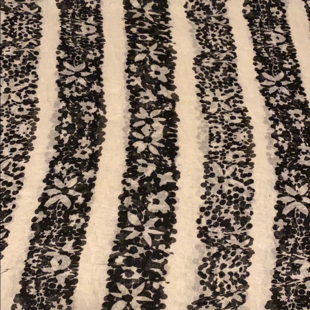 Flowered infinity scarf